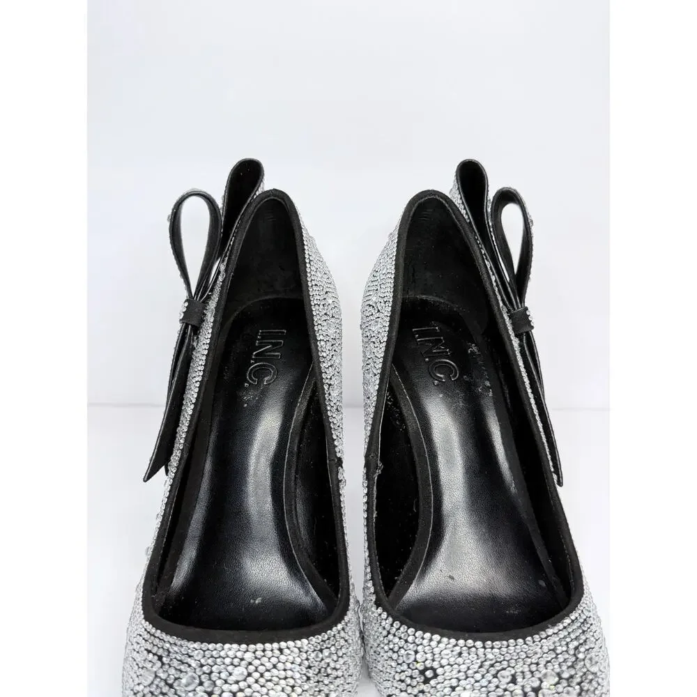 *NEW* INC International Concepts Rhinestons High Heels w/Ribbon Women’s Size 7.5